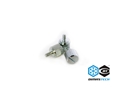DimasTech® ThumbScrews M3 Thread 10 Pieces Pack Meteorite Silver